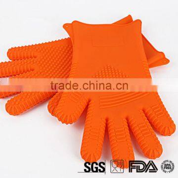 Heat New Arrival Resistant Cooking Baking BBQ Oven Pot Holder Kitchen Mitt Silicon Glove photo-4
