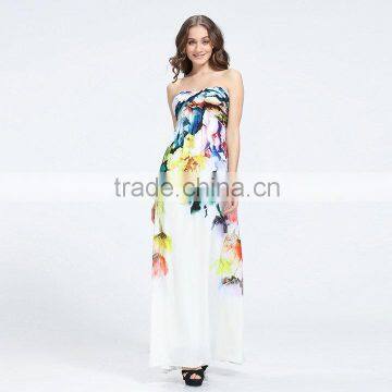 latest designsoff floral pint sex girl long maxi dress in 2016