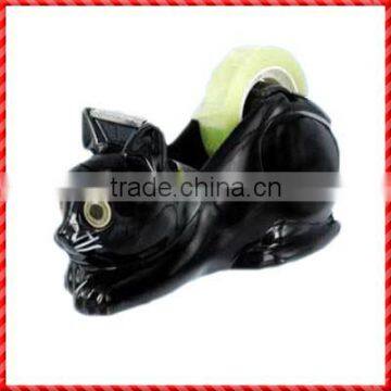 Funny resin black cat animal theme handmade Dispenser Tape