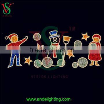 2D Hot Selling Outdoor Cross Street Christmas Decoration Rope Light