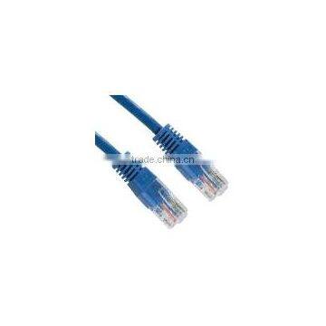 4XEM 1FT Cat5e Molded RJ45 UTP Network Patch Cable (Blue)