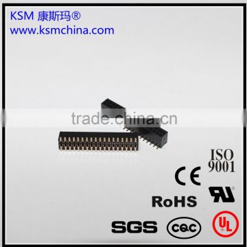 1.27mm 2*18 pin double row SMT female connector