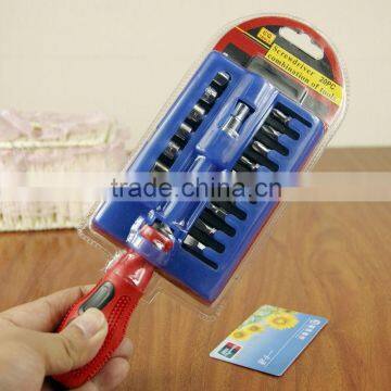 KEY POINT 20 in 1Multi Combination Tools Screwdriver Set One Screwdriver Red and Black Shank Massage photo-3