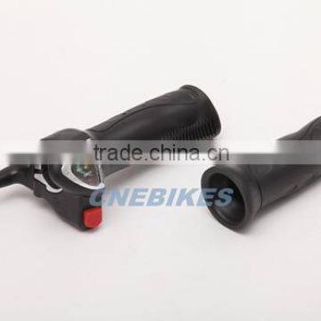 36v/48v electric twist throttle with battery indicator for bicycle