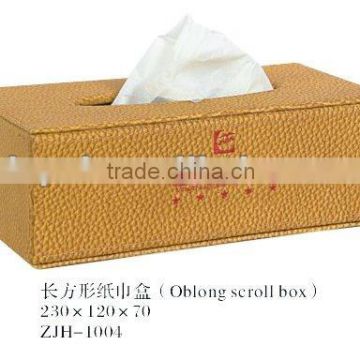 Elegant Home or Hotel Supplies wooden tissue box cover leather