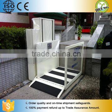 Stair climbing assist for disabled/Foldable incliend wheel chair lift