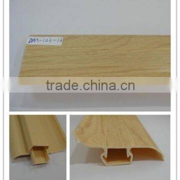 wood grain plastic PVC Skirting Board