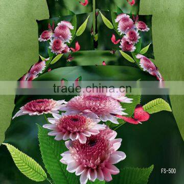 newest luxuary flower design hot sale bedding set with high quality