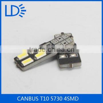 Super Brightness T10 Wedge Base Socket Auto Led Lamp 4 leds 5630 5730smd Epistar Car Led Lamp