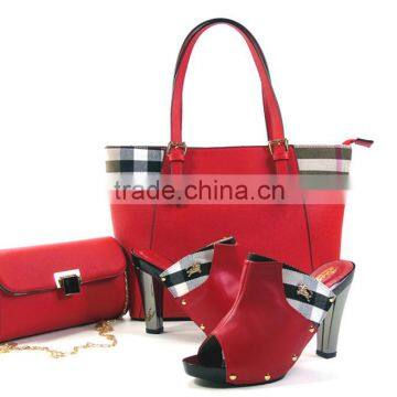 New fashion trend women shoes and bag in wonderful matching for party