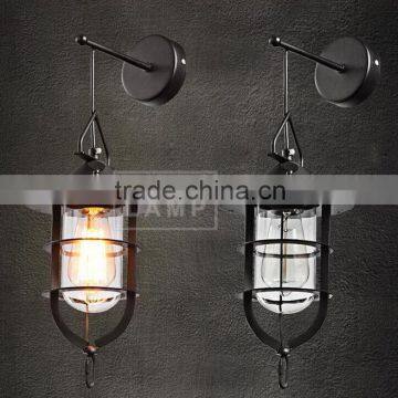 Antique Retro Industrial DIY Metal Cage Ceiling Lamp Light Pendant Home Cafe Bar