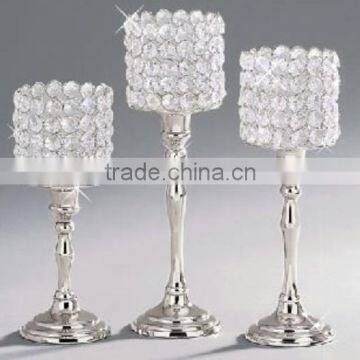 Tabletop,Silver Candelabra, Wedding Candelabra, Wedding Centerpiece