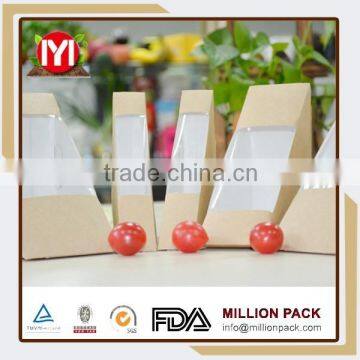 Customized paper sandwich food container