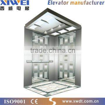 XIWEI 450kgs Small Passenger Construction Or Home Villa Elevator