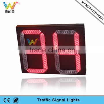 Large size 600*800mm LED traffic signal light 2 digit countdown timer