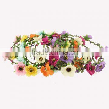 Top quality 6 floral flowers headband ,daisy girl/woman flower headband