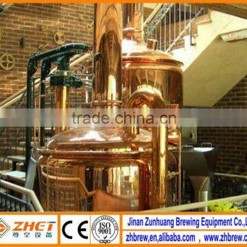 500L red copper restaurant beer brewery equipment CE