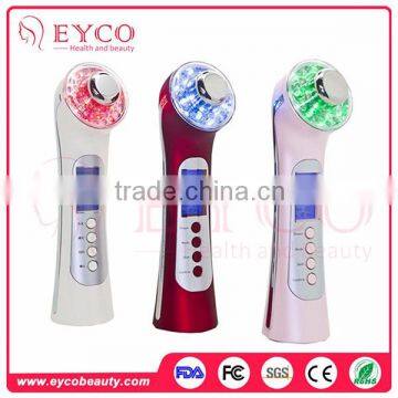 2016 Multifunction Photon Ionic Sonic Facial Skin Care Scrubber Cheap Beauty Salon Machine Device For Face Use