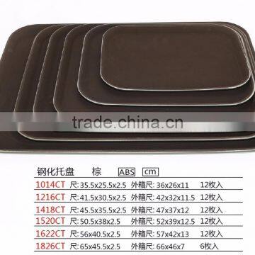 Factory Direct Non Slip Plastic Serving Tray With Fiberglass Art photo-3
