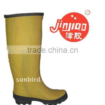 Rubber boots yellow