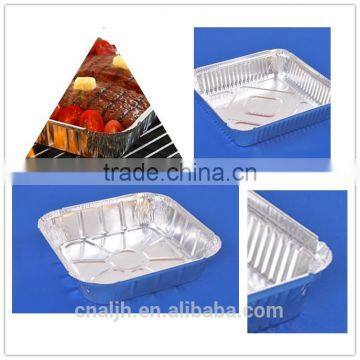 Takeaway Food Packing Disposable Square Aluminium Foil Container