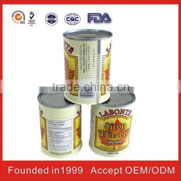 konwah round tin cans for food canning with UN,ISO,SGS,CQC