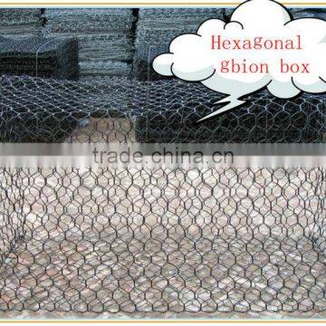 gabion hesco 8cm by 10cm mesh aperture 2m size 3.4mm diameter hexagonal woven mesh gabion