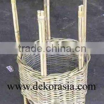 Natural Color Large Pot Made of Rattan