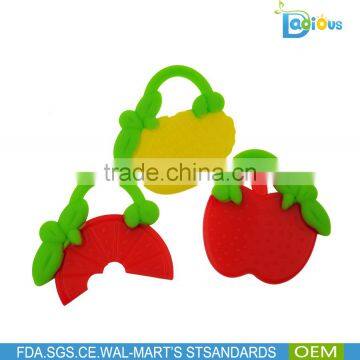 best selling products new design fruit teether silicone baby toys silicone teether