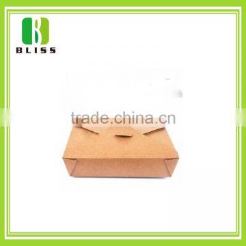 Custom Take away food grade Kraft paper box for food