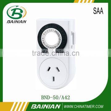 SAA Australia plug-in 24 hours mechanical programmable timer