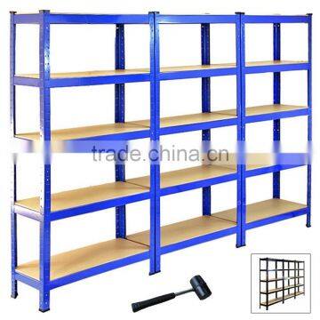 NEW 5 TIER BLACK PLASTIC RACKING SHELVING SHELVES RACK STORAGE SHELF UNIT STAND