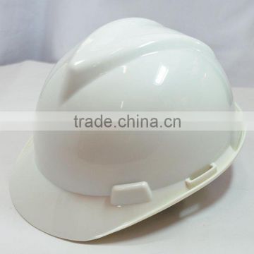 Hot sell V shape MSA safety helmet ABS high strength safety helmet with Chin Strip