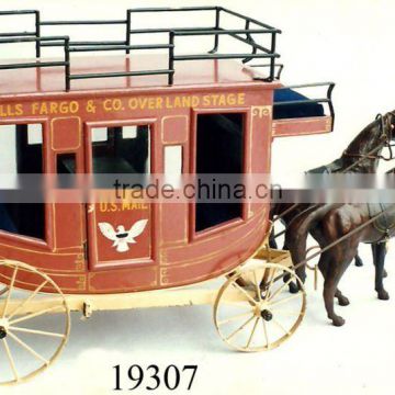 Wells Fargo Stage Coach / Wooden Horse Carriage / Stage Coach