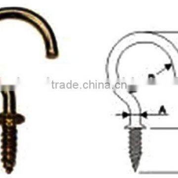 C shape hooks screws with shoulder(rigging hardware)