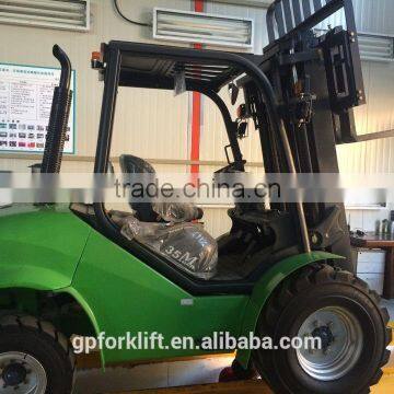 10 Ton Rough Terrain Forklift Truck CPCY100 With Fork Posinioner photo-4