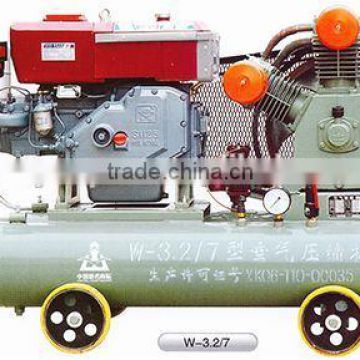 Portable Configuration and Diesel Power Source Mining used piston air compressor