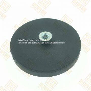 D43mm Rubber Coated Magnet With Hole