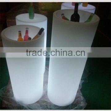 For Bar Use PE Wine Bucket/Plastic Round LED Ice Bucket photo-2