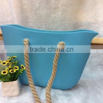 Wholesale Silicone Tote Beach Bag With Rope Handles