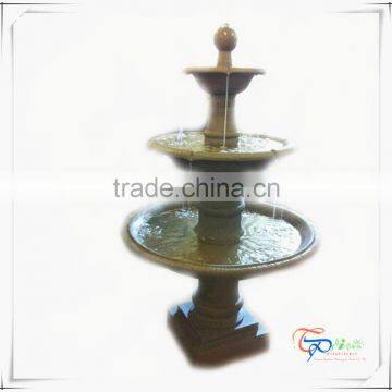 Popular 67 inch resin 3 tier/tiered garden water fountains