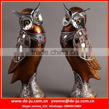 Promotion Animal Owl Resin Statue