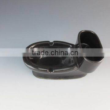 Stock Cheap Ceramic Craft Glazed Ashtray Toilet Shape photo-3