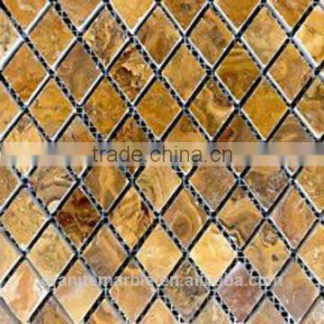 High Quality Brown Onyx Mosaic Tiles For Bathroom/Flooring/Wall Etc & Mosaic Tiles On Sale With Low Price photo-2