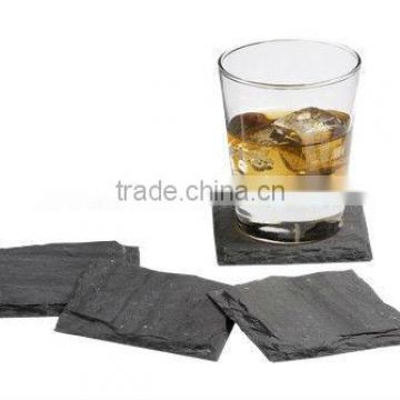 Square slate coaster glass coaster for sale