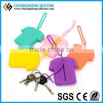 SMALL T-SHIRT FORM SOFT SILICONE CASE/BAG FOR KEY OR CARD photo-5