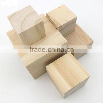 Natural beech wood cube 40mm kids playing block cubes