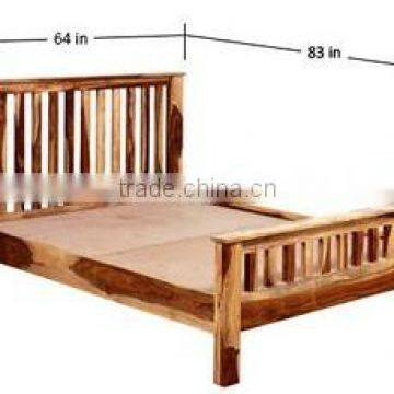 New Modern Design Natural Wooden Bed