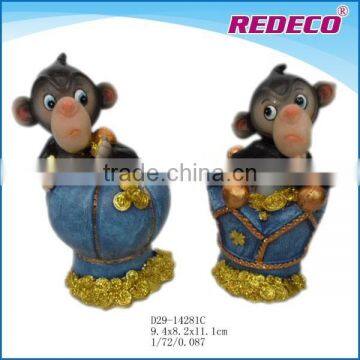 2016 new year gift resin monkey statues