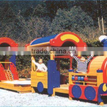Wooden Train Set CE, GS Certificated Outdoor Playground Kids Play SET Muiti Play Set photo-3